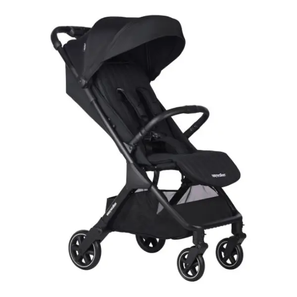 Easywalker Jackey 2 vanaf de zijkant met gesloten zonnekap