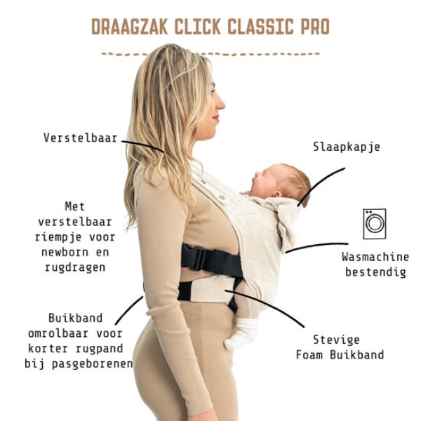 ByKay Click Carrier Classic Pro buikdragen